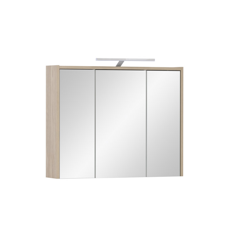 Calvin-Leigh Mirror Cabinet with LED Lighting, 60cm H x 74.5cm W x 16cm D
