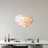 3 - Light 18"W Unique / Statement Globe White Modern Chandelier with Feather Accents for Bedroom-1609335777