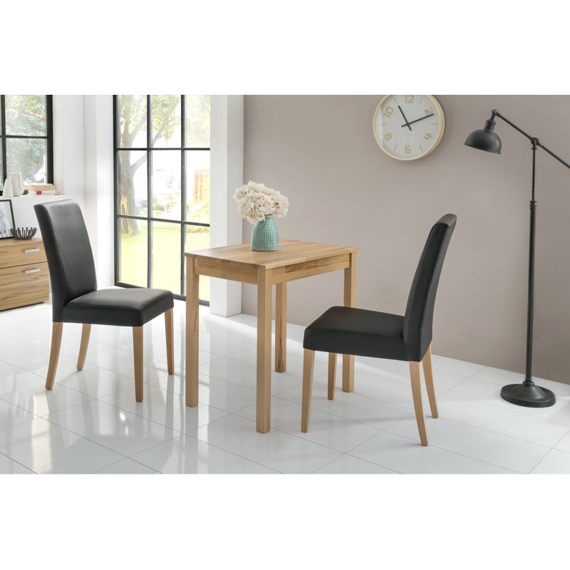 Erik Beech Solid Wood Dining Table, 75cm H x 70cm L x 50cm W