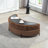 Upholstered Barrel Chair With Ottoman-108805425