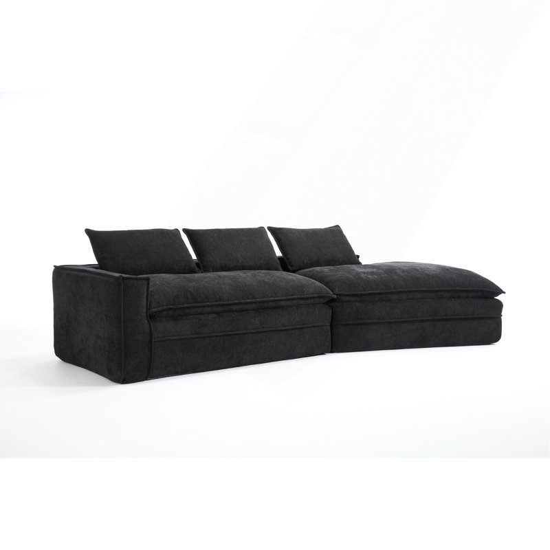 Canapé modulaire Modern, Noir