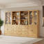 Armoire de cuisine avec portes en verre l 94,5 po x H 71 po x P 15,7 po Reshod-1252259860
