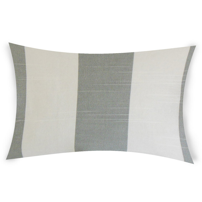  Housse et insert de coussin rectangulaire en coton Janice, Bleu marine, 12 po x 24 po
