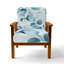 Chaise rembourrée Eucalyptus - Cool Blue Botanical Wash I-1591357157