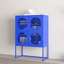 Armoire de rangement bleue avec portes, armoire d'appoint bleue moderne, armoire autoportante, buffets pour chambre à coucher, cuisine, bureau à domicile