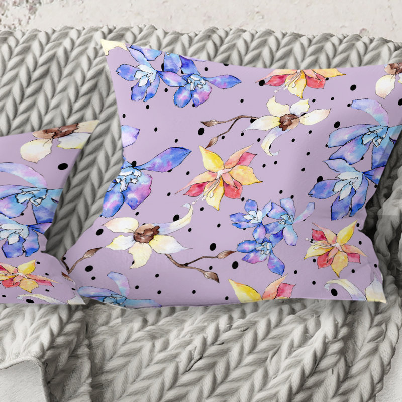 Coussin Floral, 18 po x 18 po