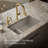Iron/Tones Smart Divide 33 In. Top-/Undermount Double-Bowl Kitchen Sink