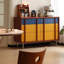 Armoire de rangement à 6 tiroirs 47,24 "style Mid-Century