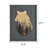 Handmade Rustic Grizzly Bear Looking Back Wood Wall Decor