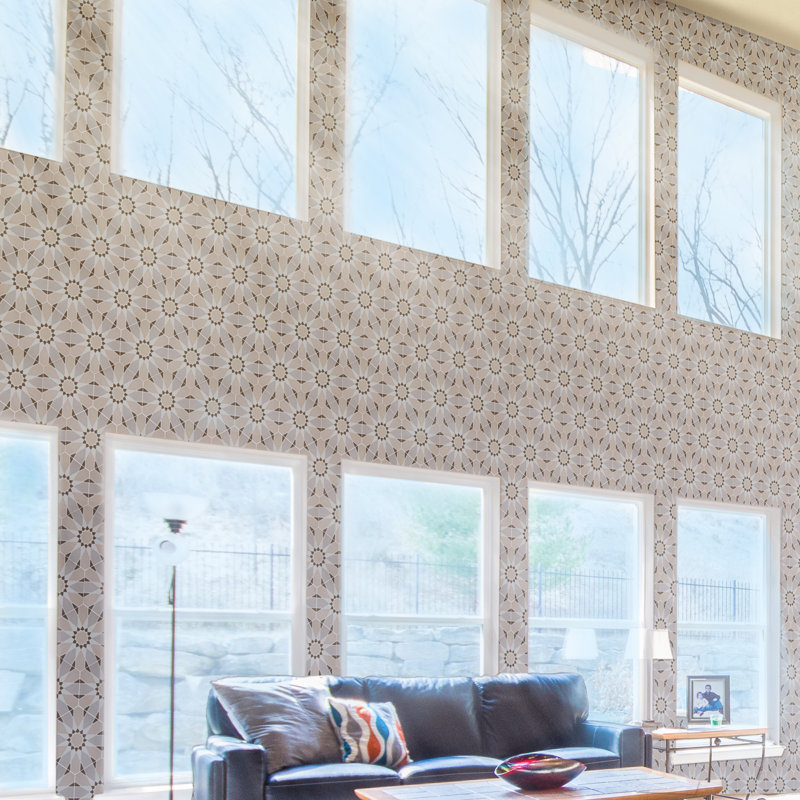 Menara 8" x 8" Cement Patterned Wall & Floor Tile