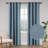 Huseman Soft Cotton Feel Twill 100% Blackout Curtain Pair（2 panels)-968184964-968184960