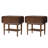 Palig 24"Tall Mid-Century Modern 2-Drawer Solid Wood Veneer with Built-In Charging End Table-1759750050