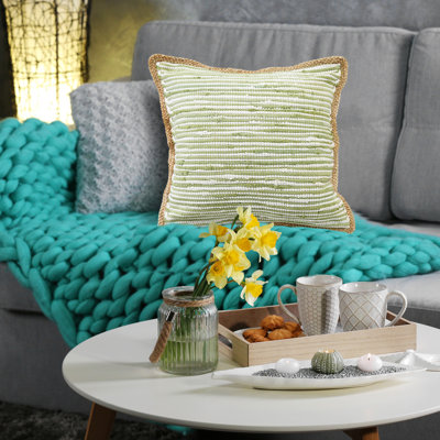 Riley Fringed Throw Pillow Set of 2