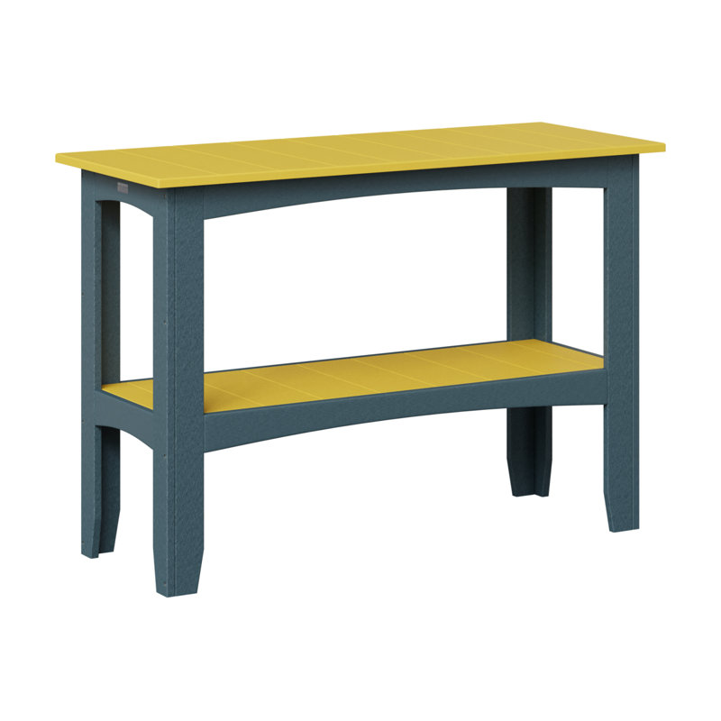 Outdoor Bar Table, Sunburst Yellow, Slate