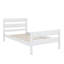 Structure de lit simple en bois avec tête et pied de lit intégrés-789447048
