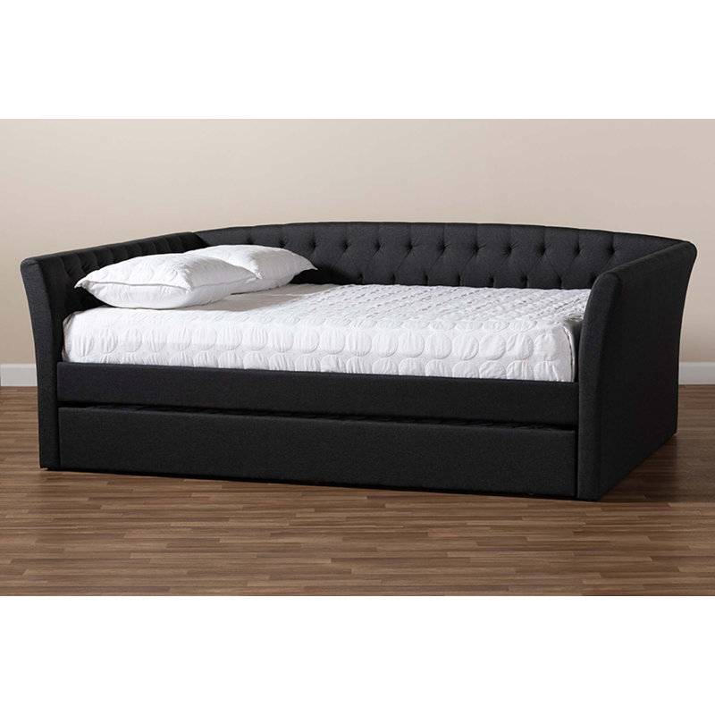 Earnest Upholstered Daybed, Full , Dark Gray