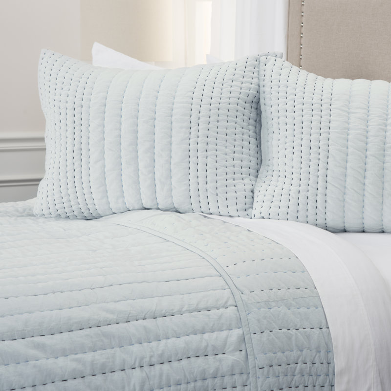 Ventrice Cotton Striped Quilt, King