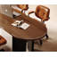 Bureau rectangulaire en bois massif noyer-367426831