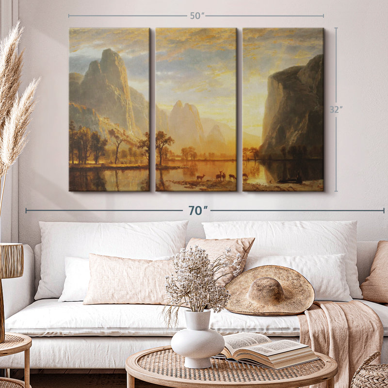 «Valley Of The Yosemite» sur toile, H 50 po x l 32 po