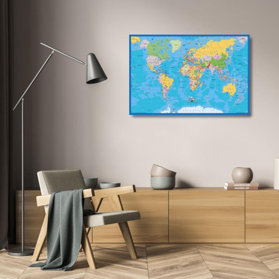 Carte politique du monde, c. 2007 (projection de Miller)