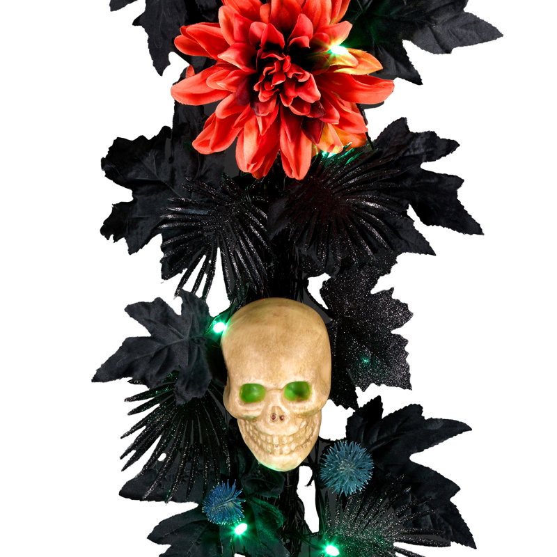 72" L Halloween Garland with LED Lights