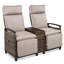 Fauteuil inclinable pour patio avec dossier réglable, accoudoirs et rangement intégré-1435648188-1435648190
