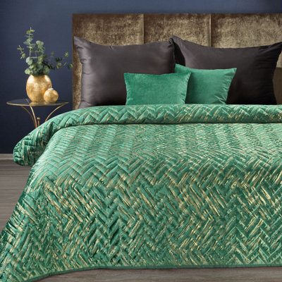 Gasha Polyester Geometric Shapes Bedspread