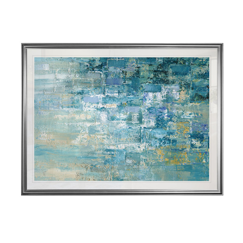 « i love the rain details ii », impression, H 20 po x l 24 po x P 1,5 po, Cadre argenté