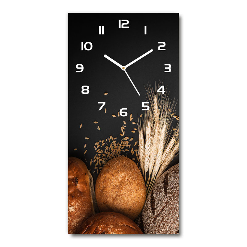 Jacquelynne Glass Wall Clock, White