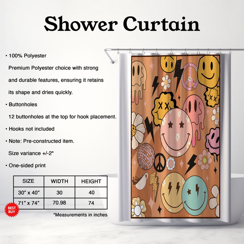 Harborside Shower Curtain, H 74 po x l 71 po