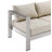 Shore Outdoor Patio Aluminum Sofa-1247526536