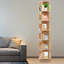 6-Tier 360° Rotating Bookshelf Storage Rack-963672145