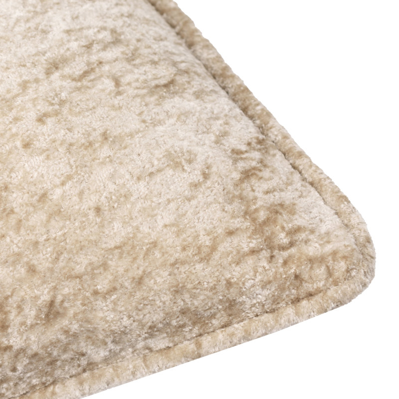 Lustre Square Cushion, Beige, Feather