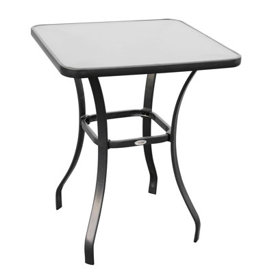 Table de salle à manger de jardin carrée de 27 po Shalie