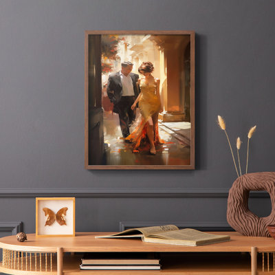 WOMEN-CDXLIV - Reproduction d'art encadrée de qualité supérieure - prête à être accrochée