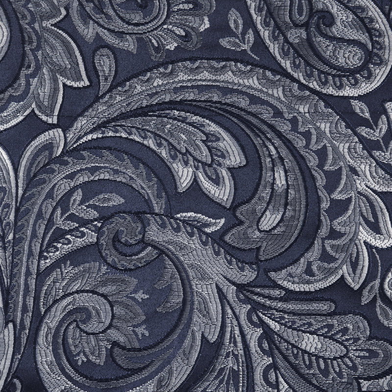 Cantonnière à passe-tringle Aubrey, Bleu marine