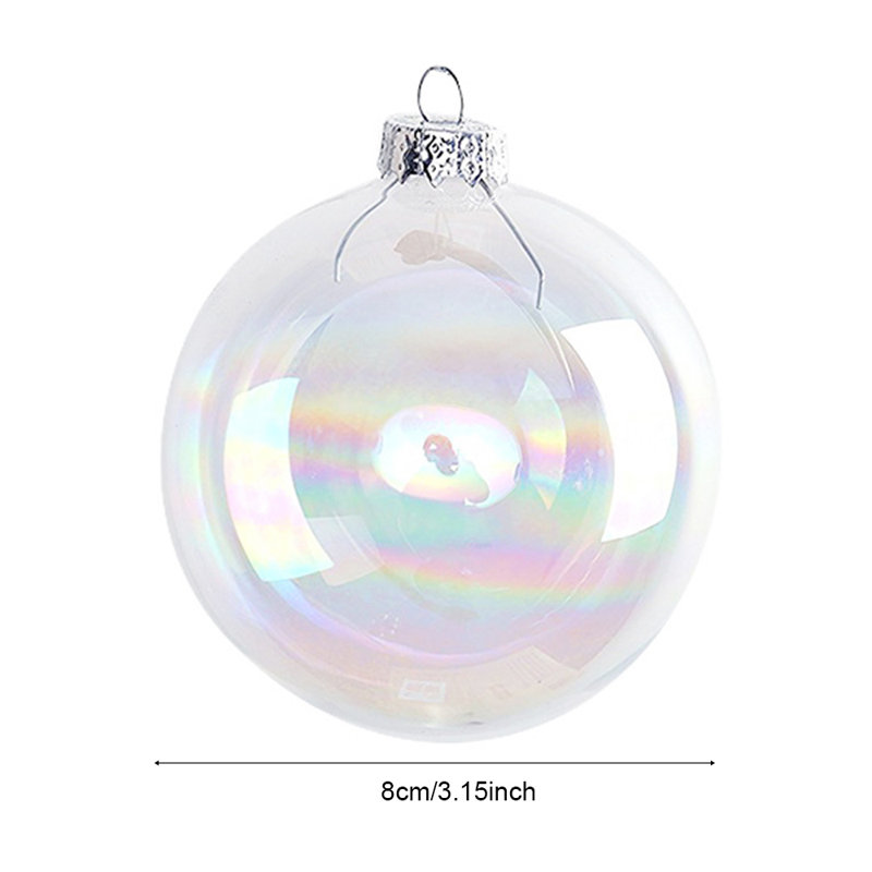 8cm Handmade Solid Colour Glass Furniture Bauble
