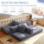 Canapé-lit modulaire convertible 2-en-1 avec matelas en mousse à mémoire de forme - aucun assemblage requis, canapé-lit peu encombrant pour salon, chambre à coucher, studio-2M6003-LG-53999628