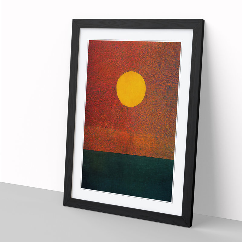 Sun Painting - Picture Frame Print, 34cm H x 25cm W x 2cm D, Oak