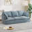 " modern deep seat 3-seater cloud sofa with 2 armrest pillows, chenille fabric, comfortable for living room-607434707
