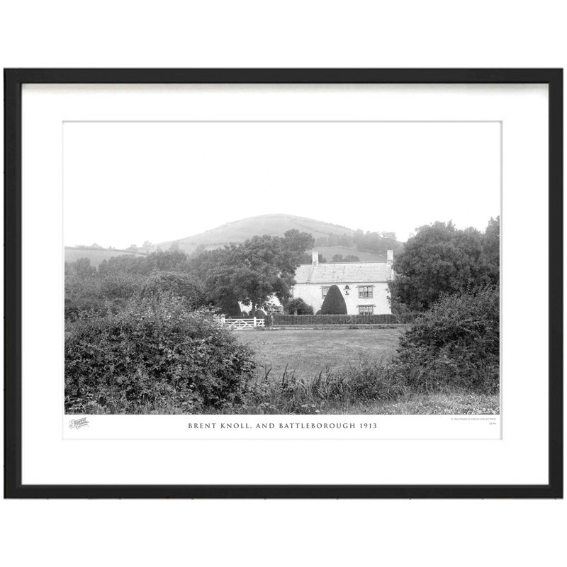 Brent Knoll, And Battleborough 1913 - Single Picture Frame Print, 60cm H x 80cm W x 2.3cm D