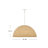 Dalia 3-Light Wooden Bead Dome Convertible Chandelier-1424678934