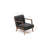 Modern Wing Chair, Dark Grey, 27.2 x 31.5 x 32.7 inches | 100% Polyester Fabric, Beech Wood Walnut Legs | 32 DNS Foam for Comfort | Easy Clean Design | Perfect for Living Room, Hotel, or Rustic Decor-281296398