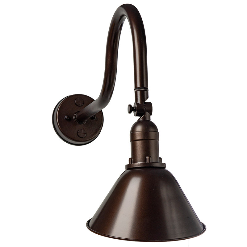 Mcinturff Aluminium Wall Light, Bronze, 21" H x 20" W x 21.5 L