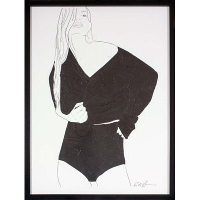 «Undress» encadré sur papier par Robert Robinson, reproduction