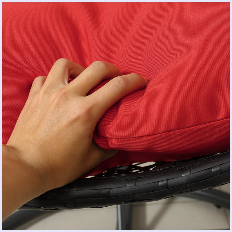 Fauteuil œuf pour 1 personne Cythia, Rouge