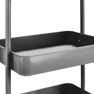 Chariot de cuisine ou de service roulant à 3 niveaux - Vert menthe