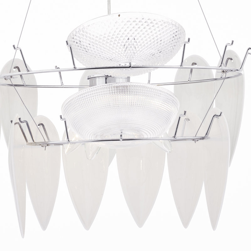 Caskey 3 - Light White Geometric Pendant