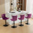 Swivel Velvet Barstools Adjusatble Seat Height From 25-33 Inch,17.7Inch Base, Modern Upholstered Bar Stools With Backs Comfortable Tufted For Home Pub And Kitchen Island,Set Of 2-1087530246