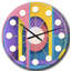 Abstrait architecture géométrique rétro - horloge murale moderne Mid-Century-40743973